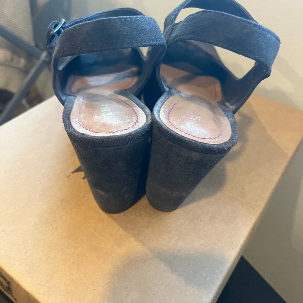 Trask Brown Suede Platform Slingbacks - image 3